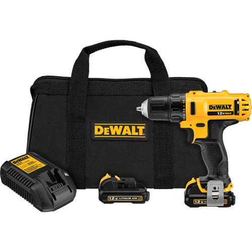 Ensemble perceuse/visseuse max, Lithium-ion, 12 V, Mandrin 3/8", Couple 189 UWO M & M Nord Ouest Inc