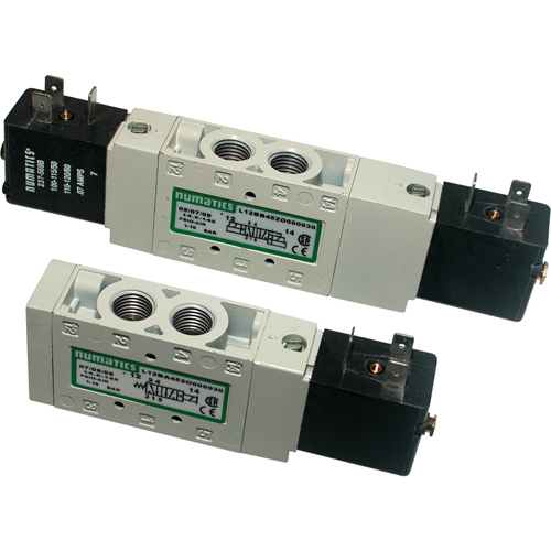 &eacute;lectrovannes pilotes &agrave; 5 voies 2 positions et 4 voies, Tuyau de 1/8", 150 psi M & M Nord Ouest Inc