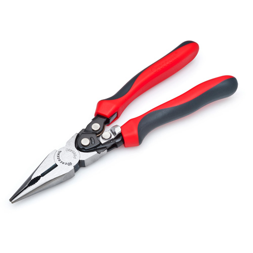 Pro Series Dual Material Long Nose Compound Action Cutting Pliers, 9" L M & M Nord Ouest Inc