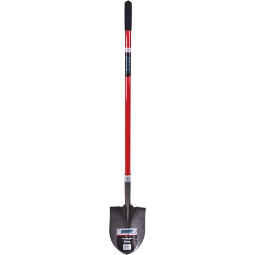 Heavy-Duty Round Point Shovel, Carbon Steel Blade, Fibreglass, Straight Handle M & M Nord Ouest Inc