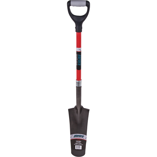 Heavy-Duty Drain Spade, Carbon Steel, 14" x 5-1/2" Blade, 29" L, D-Grip Handle M & M Nord Ouest Inc