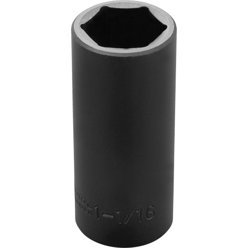 Socket, Impact, 1-1/16", 1/2" Drive, 6 Points, Deep M & M Nord Ouest Inc