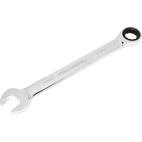 Cl&eacute; &agrave; rochet combin&eacute;e, 12 pans, 1-1/2", Fini Chrome M & M Nord Ouest Inc