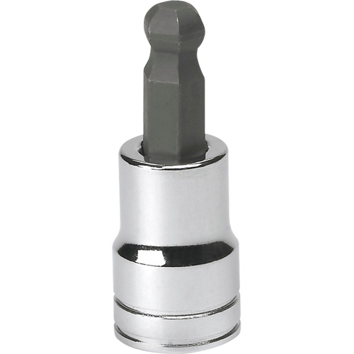 SAE Bit Socket, Hex Ball, 3/8" x 1.968" L, 3/8" Drive M & M Nord Ouest Inc