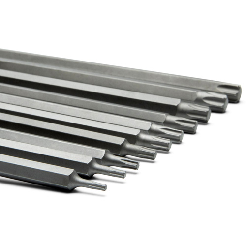 Long Bit Socket Set, Torx&reg;, 1/4"/3/8" Drive, 10 Pcs M & M Nord Ouest Inc