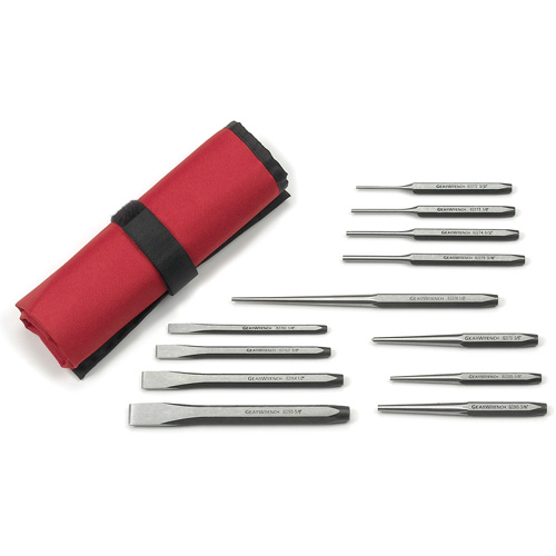Punch & Chisel Set, 12 Pieces M & M Nord Ouest Inc