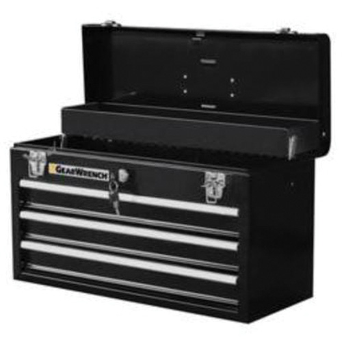 Portable Tool Box, 20" W, 3 Drawers, Black M & M Nord Ouest Inc
