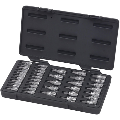 Pass-Thru SAE/Metric Bit Socket Set, Hex/Phillips/Slot/Torx&reg;, 1/4"/3/8" Drive, 39 Pcs M & M Nord Ouest Inc