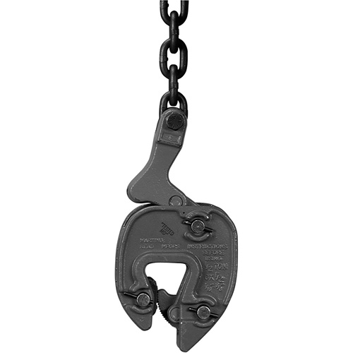 Serre-plaque GX avec attache de chaînette, 1000 lb (0,5 tonne), Ouverture de la m&acirc;choire de 1/16" - 5/16" M & M Nord Ouest Inc