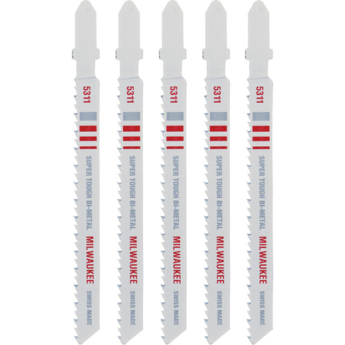 Lame de scie sauteuse, Bim&eacute;tal, Tige en T, 4" lo, 10 dents par pouce M & M Nord Ouest Inc