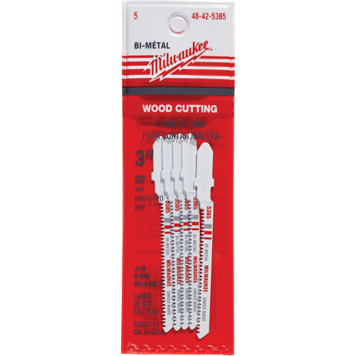 Lame de scie sauteuse, Bim&eacute;tal, Tige en T, 3" lo, 20 dents par pouce M & M Nord Ouest Inc