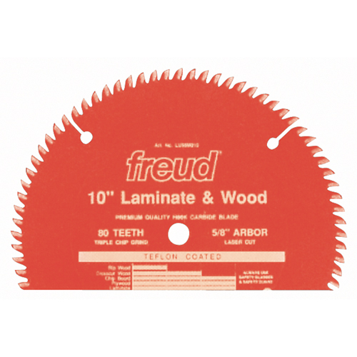 TCS Chipboard Industrial Blades, 10", 80 Teeth, Laminate Use M & M Nord Ouest Inc