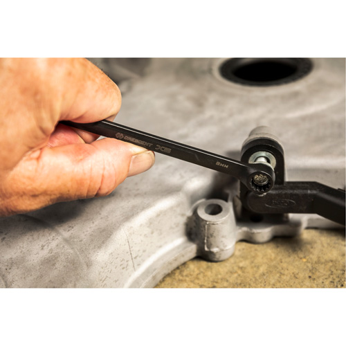 X6 Black Oxide Spline Ratcheting Wrench Set, Combination/Open-Ended, 7 Pieces, Metric M & M Nord Ouest Inc