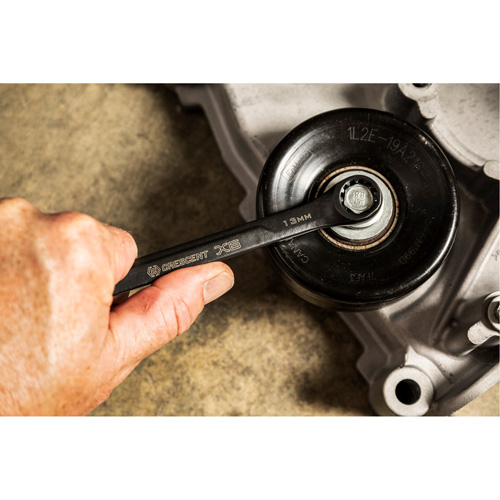 X6 Black Oxide Spline Ratcheting Wrench Set, Combination/Open-Ended, 7 Pieces, Metric M & M Nord Ouest Inc