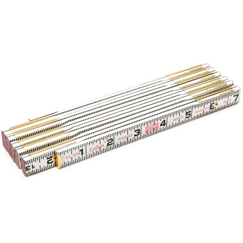 R&egrave;gle de maçon Red End, 6' lo, Bois, Graduations de 1/16" M & M Nord Ouest Inc