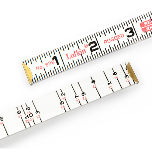 R&egrave;gle de maçon Red End, 6' lo, Bois, Graduations de 1/16" M & M Nord Ouest Inc