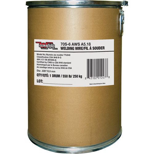 ER70S6 Welding Wire, Carbon Steel, 0.035" Diameter M & M Nord Ouest Inc