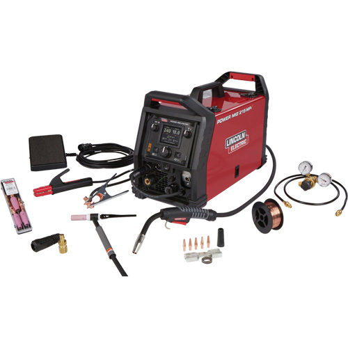 POWER MIG&reg; 215 MPi Multi-Process Welder TIG One-Pak&reg;, 120 V/230 V, 1 Ph, 60 Hz M & M Nord Ouest Inc