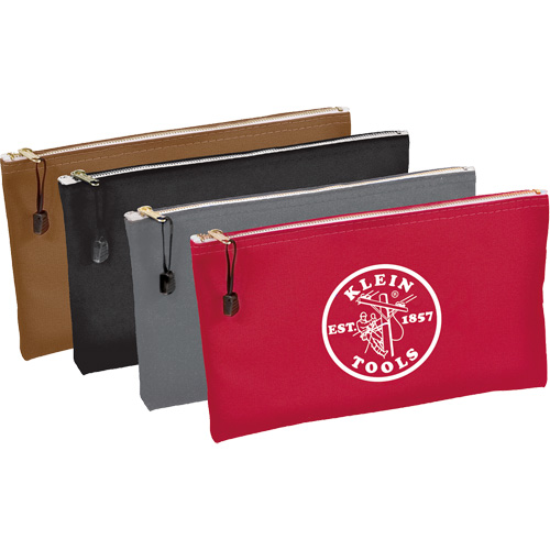 4-Pack Zipper Tool Pouches, Tool Holder, Canvas, 1 Pockets M & M Nord Ouest Inc