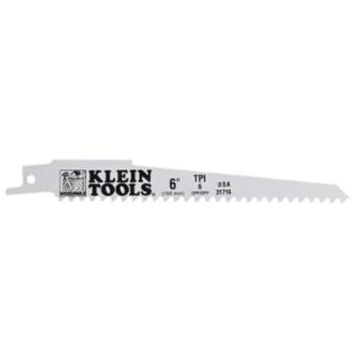 Reciprocating Saw Blades, Bi-Metal, 6 TPI, 6" L x 3/4" W M & M Nord Ouest Inc