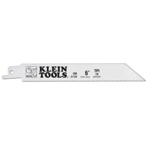 Reciprocating Saw Blades, Bi-Metal, 18 TPI, 6" L x 3/4" W M & M Nord Ouest Inc