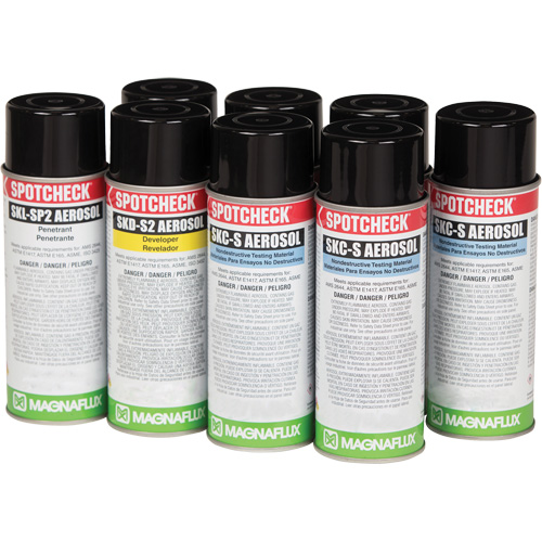 Solvent Removable Visible Penetrant Testing Kits, Kit M & M Nord Ouest Inc