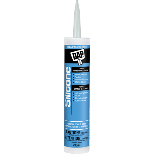 Silicone Sealant, 290 ml, Tube, Clear M & M Nord Ouest Inc