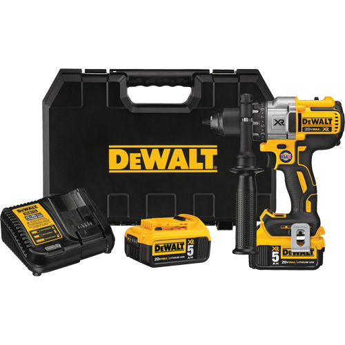 Ensemble visseuse/perceuse &agrave; 3 vitesses sans balais max xr, Lithium-ion, 20 V, Mandrin 1/2", Couple 820 UWO M & M Nord Ouest Inc