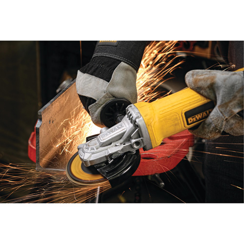 Paddle Switch Small Angle Grinder, 4-1/2", 120 V, 9 A, 12000 RPM M & M Nord Ouest Inc