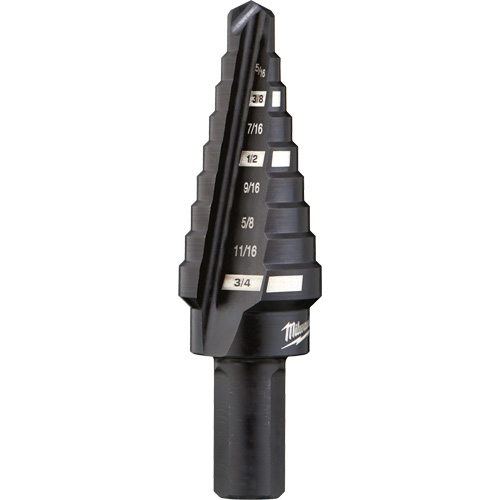 Foret &eacute;tag&eacute; no 3, 1/4" - 3/4", Incr&eacute;ments de 1/16", Acier rapide M & M Nord Ouest Inc