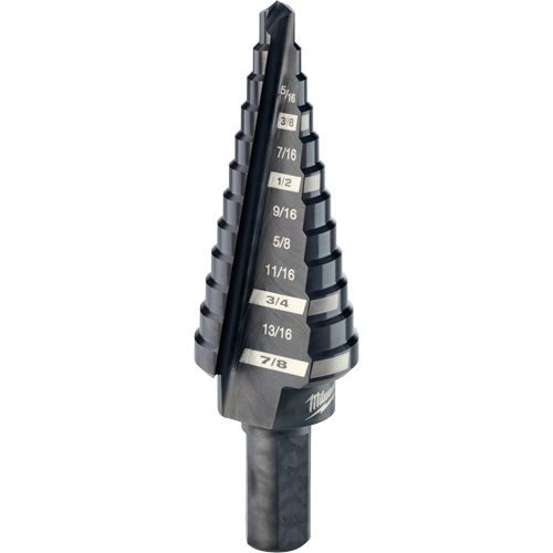 Foret &eacute;tag&eacute; no 4, 3/16" - 7/8", Incr&eacute;ments de 1/16", Acier rapide M & M Nord Ouest Inc