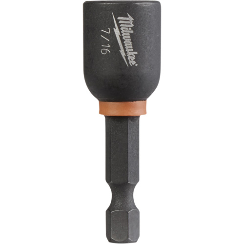 Shockwave Impact Duty Nut Driver, 1/4" Tip, 7/16" Drive, 1-7/8" L, Magnetic M & M Nord Ouest Inc