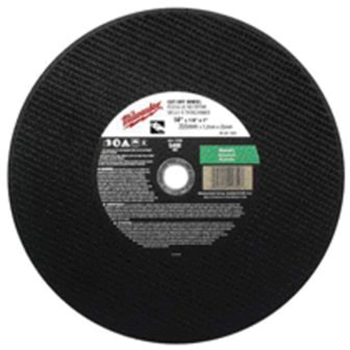 Meule &agrave; tronçonner de premi&egrave;re qualit&eacute;, 14" x 1/8", Arbre de 20 mm, Type 1, Carbure de silicium, 5400 Tr/min M & M Nord Ouest Inc