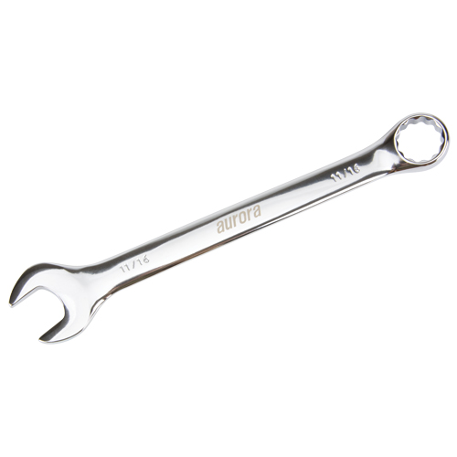 Combination Wrench, 12 Point, 11/16", Chrome Finish M & M Nord Ouest Inc