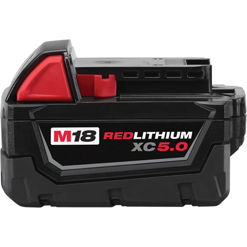 Bloc-piles &agrave; capacit&eacute; &eacute;tendue M18 Redlithium XC5.0 , Lithium-ion, 18 V, 5 A M & M Nord Ouest Inc