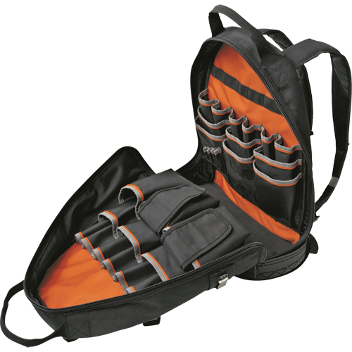 Tradesman Pro Electrician's Backpack Organizer, 14" L x 7" W, Black, Ballistic M & M Nord Ouest Inc