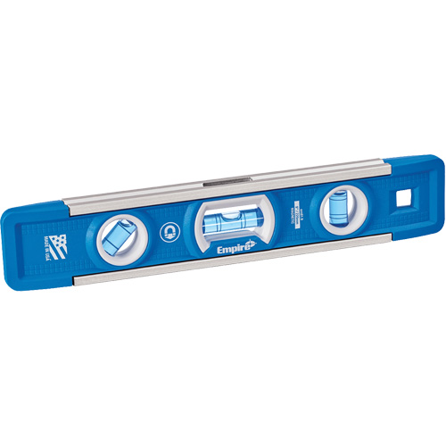 True Blue&reg; Torpedo Level, 9" L, Aluminum, 3 Vials, Magnetic M & M Nord Ouest Inc