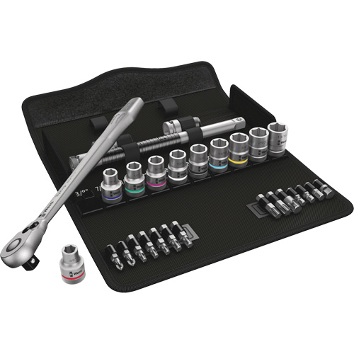 Zyklop Imperial Metal Ratchet with Switch Lever Set, 29 Pcs, 1/2" Drive Size M & M Nord Ouest Inc