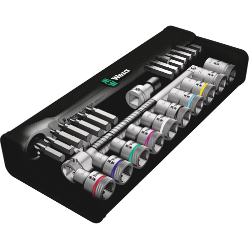 Zyklop Imperial Metal Ratchet with Switch Lever Set, 29 Pcs, 1/2" Drive Size M & M Nord Ouest Inc