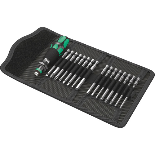 Jeu de tournevis Multi 60 Kraftform Kompakt et m&egrave;ches 17 mcx, 6-3/32" lo, Prise Plastique M & M Nord Ouest Inc