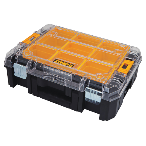 Organisateur avec couvercle transparent TSTAK V, 17-1/4" x 13" x 6", Noir M & M Nord Ouest Inc