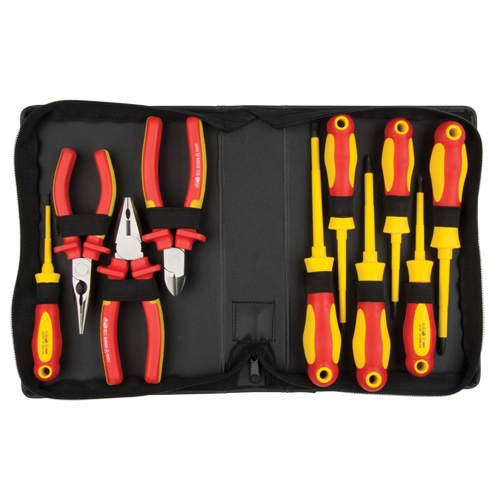 Insulated Tool Set, 1000 V, 10 Pcs M & M Nord Ouest Inc