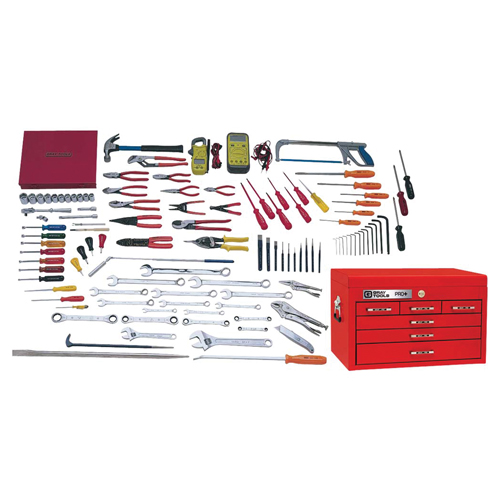 Electricians Master Set With Top Chest, 114 Pieces M & M Nord Ouest Inc
