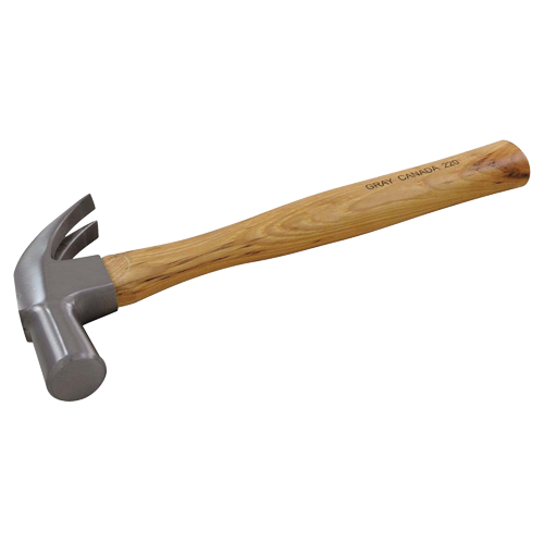 Claw Hammer, 1.25 lbs., Wood Handle, 13" L M & M Nord Ouest Inc