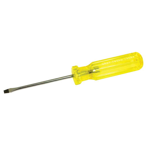Slotted Screwdriver, 3/16", 8-1/4" L, Plastic Handle M & M Nord Ouest Inc