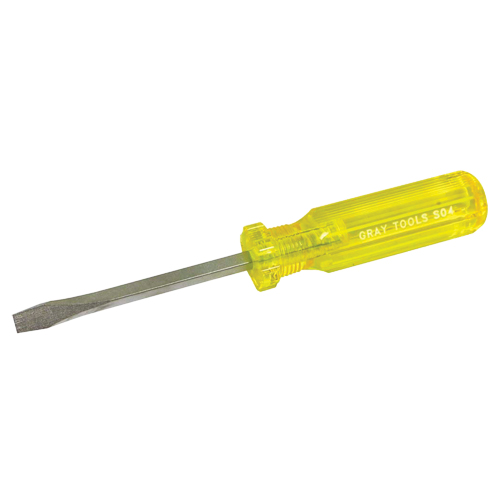 Slotted Screwdriver, 1/4", 8-1/4" L, Plastic Handle M & M Nord Ouest Inc