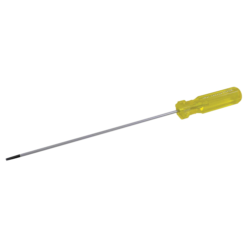 Electrician's Slotted Screwdriver, 1/8" Tip, Round, 6-1/2" L, Plastic Handle M & M Nord Ouest Inc