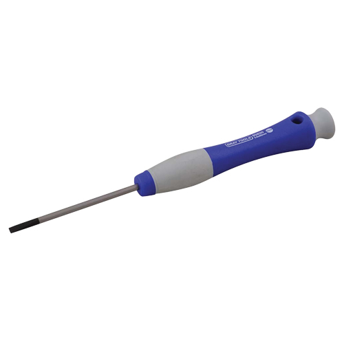 Slotted Precision Screwdriver, 5/64" Tip, Round, 6-1/2" L, Plastic Handle M & M Nord Ouest Inc