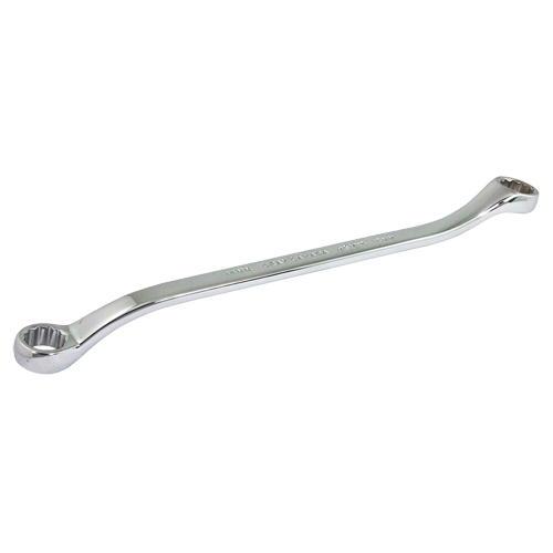 Box End Wrench, 12 Point, 14 mm x 15 mm, 15° Offset, Chrome Finish M & M Nord Ouest Inc