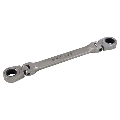 Cl&eacute; &agrave; cliquet polygonale double &agrave; t&ecirc;te flexible M & M Nord Ouest Inc